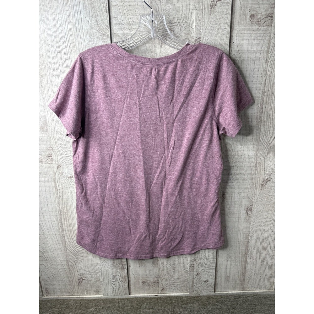 Maurices Womens Coffee First Things Later Graphic Tee Mauve Purple Large L - Picture 2 of 7